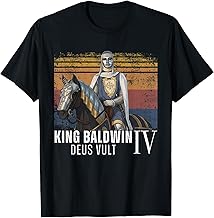 Silver Mask King Baldwin IV Golden Mask Medieval Art T-Shirt