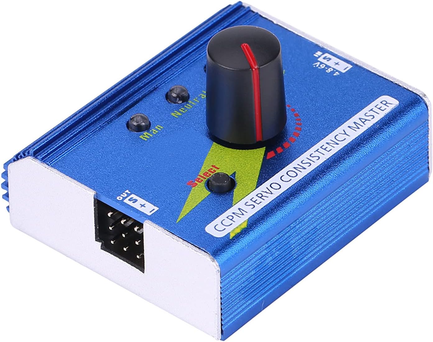 Generic Servo Tester Durable Aluminum Alloy Manual Neutral Automatic Tester for RC Motors, 3 Servos, 1-3 ESCs, CCPM Helicopters, and RC Planes for Plane Car Boat