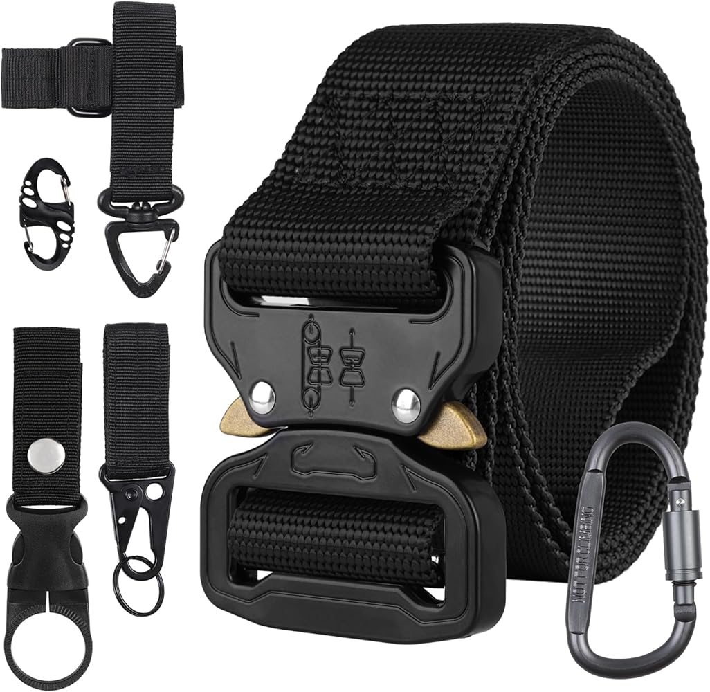 Ceinture Tactique Homme à Libération Rapide – Nylon Souple – Extérieur Militaire