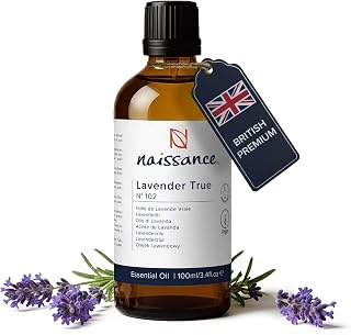 Naissance Aceite Esencial de Lavanda Puro (No.102) 100ml - Aromaterapia Natural, Dormir, Masaje, Cuerpo, Pelo, Relajación - Humificador, Velas, Jabones, Difusor, Ambientador, No Deluido