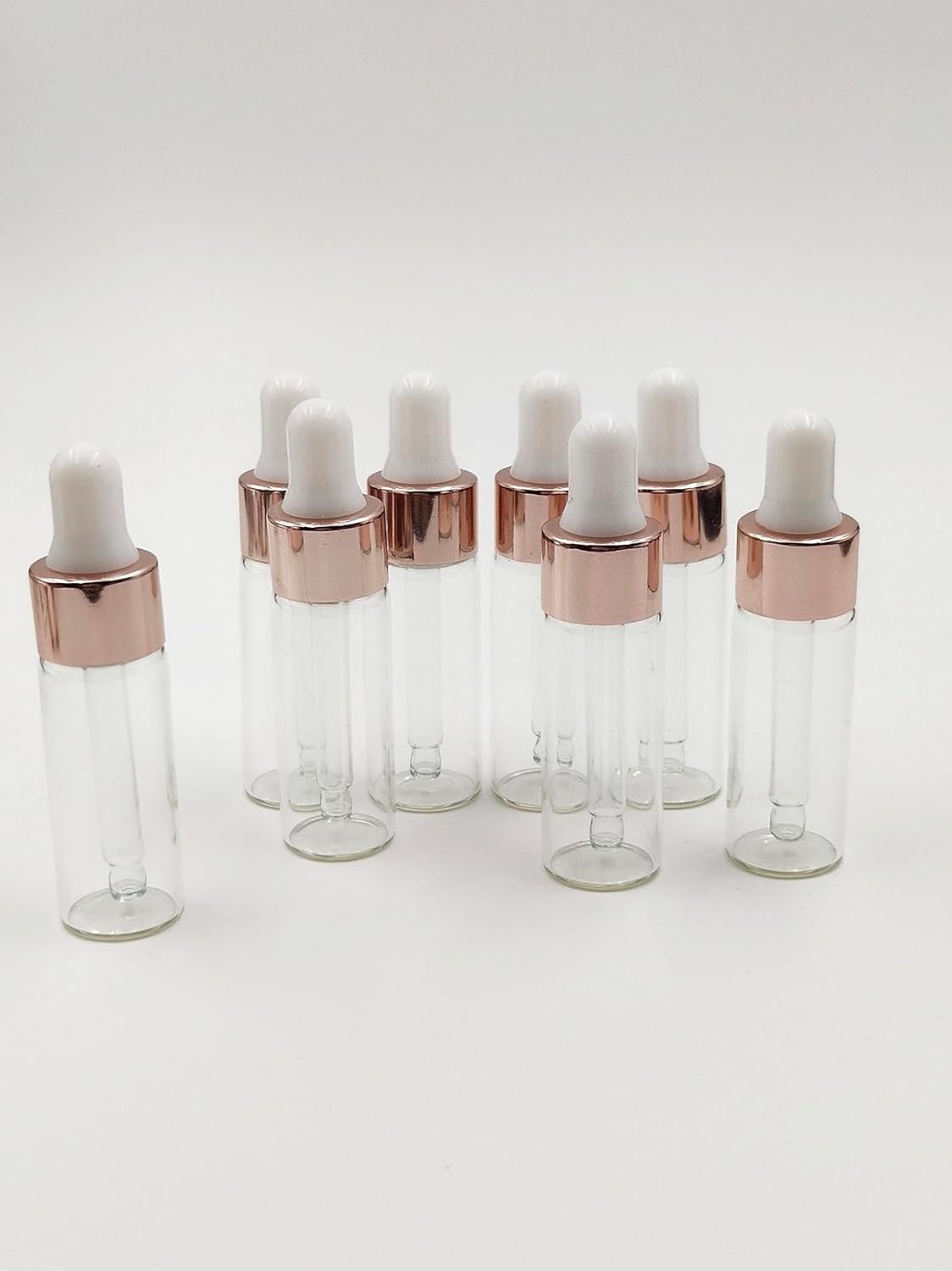 15Packs 4ml Sample Glass Dropper Bottles for Essential Oils, Mini Vials Perfume Aromatherapy Cosmetic Liquid Containers With Glass Eye Dropper image 2