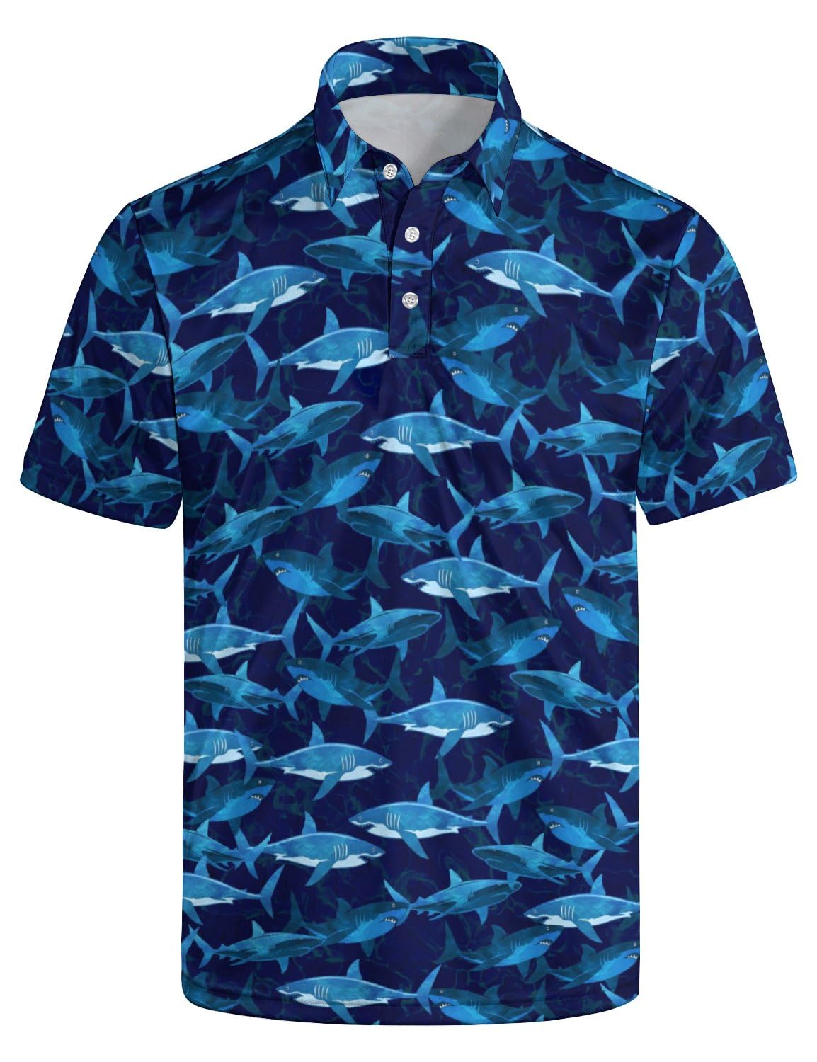 Men's Funny Golf Shirt Short Sleeve, Casual Polo Shirts for Men