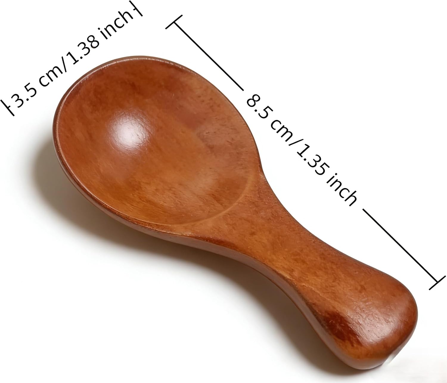 Wooden Tea Scoops Set of 4, Handmade Natural Wood Small Spoons - Japanese Style Multi-Purpose Kitchen Scoops for Loose Leaf Tea, Coffee, Milk Powder, Sugar, Ice Cream & Desserts