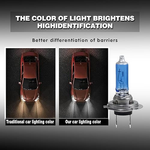 Miniatura 4 de 2 bombillas halógenas H7 para automóvil, juego de luces antiniebla de vidrio de cuarzo de 12 V y 100 W, accesorios universales de repuesto de focos