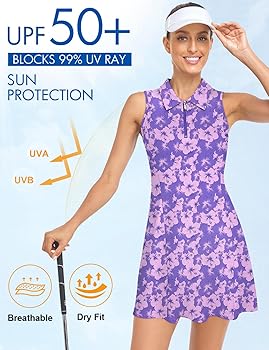 Cucuchy Style Womens Polo Tennis Golf Dresses with Shorts