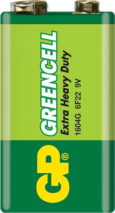 GP Greencell 9V PP3 Zinc Chloride Battery