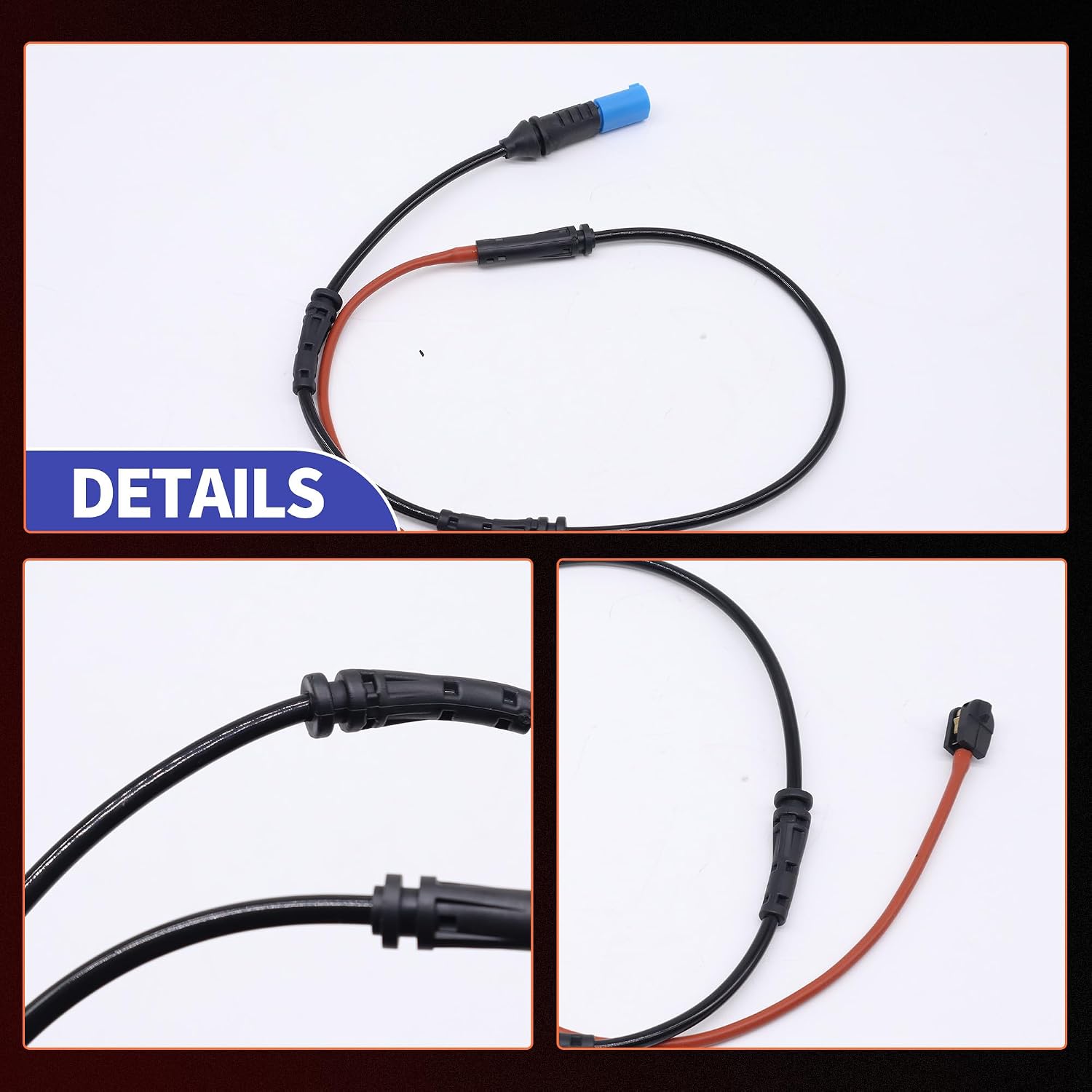 HiSport Front Disc Brake Pad Wear Sensors 34356870349 Compatible with BMW 230I 330E 330I 430I I4 M2 M240I M3 M340I M4 M440I