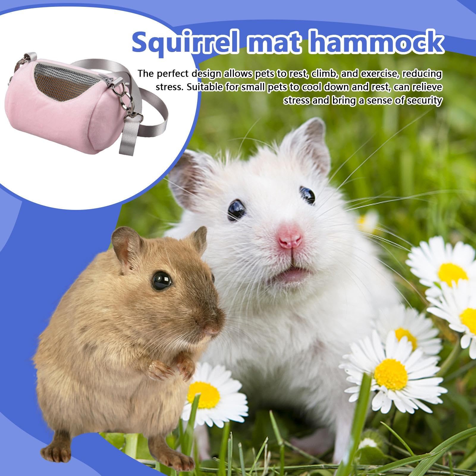 Sac de transport pour cochon d'Inde - mobile avec flou doux et respirant - Kit de voyage pour animal sortant - Convient pour rongeurs, reptiles, ami - Sac de transit