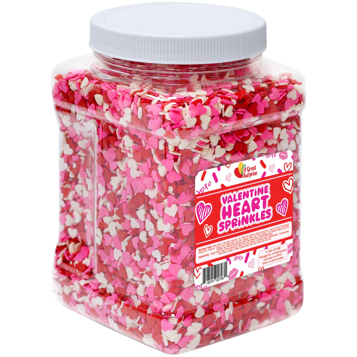 Snowflake Confetti Sprinkles - 1.7 Pounds - Winter Sprinkle Mix, Great for Baking Cookies, Cakes, Cupcakes and More!