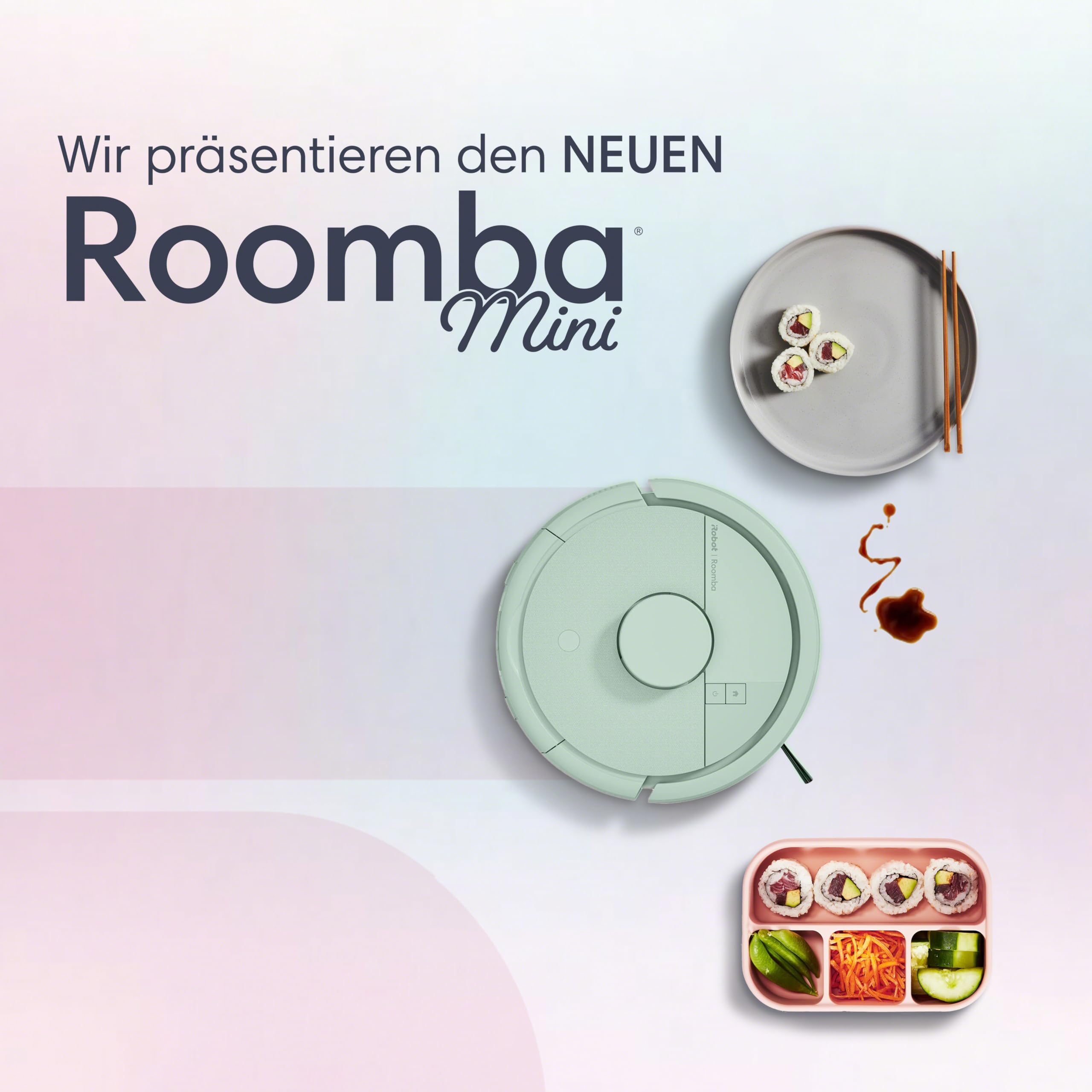 iRobot Roomba® Mini Saug- & Wischroboter + AutoEmpty™ Dock, Minze