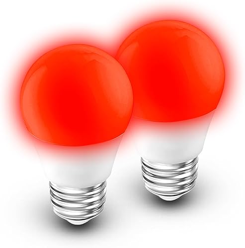 Miniatura 20 de Bombilla ámbar para dormir, bloqueo de luz azul, bombilla cálida de 1800 K equivalente a 25-40 W, luz nocturna calmante de 3 W, bombillas E26 tenue