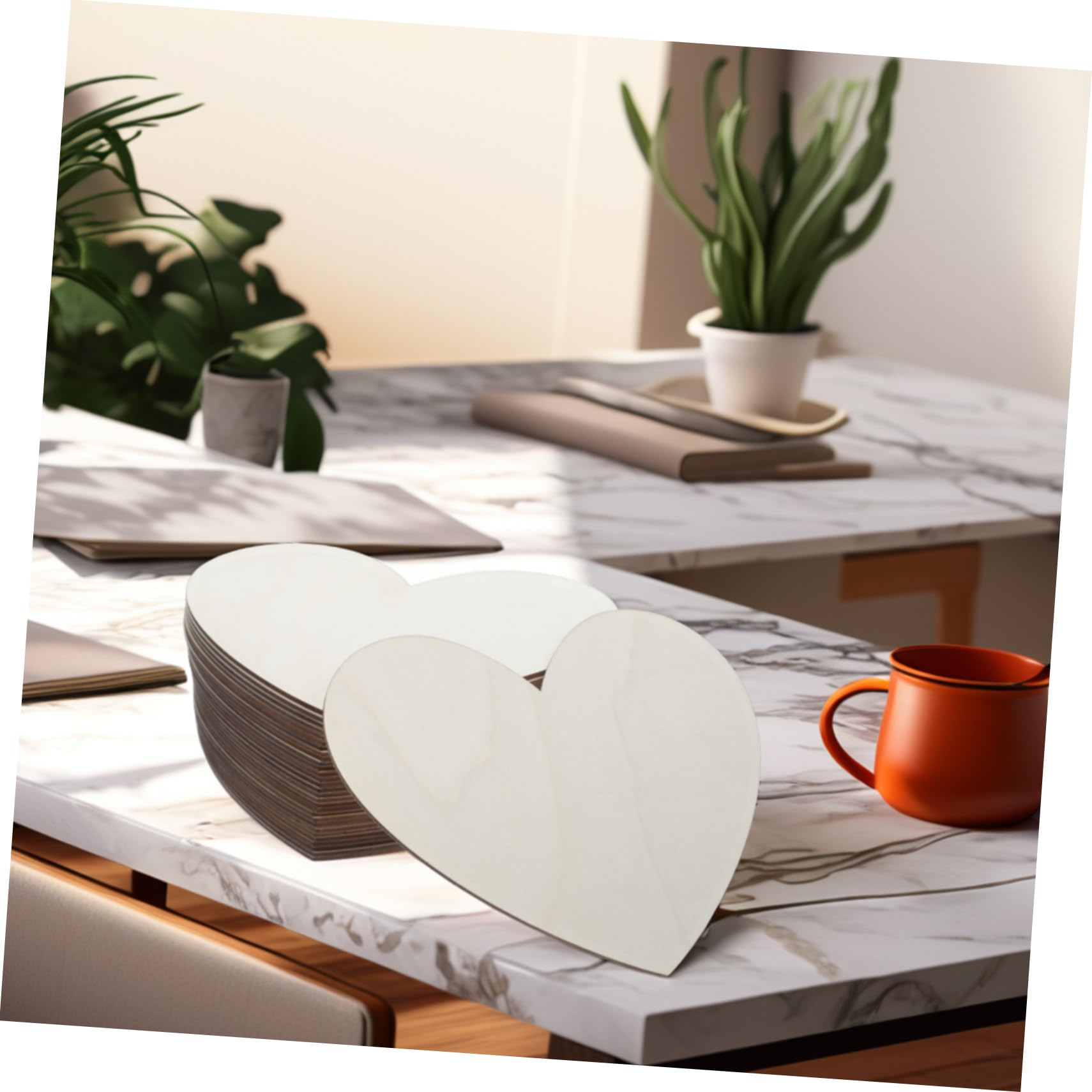SHINEOFI 30 Stück Teiliges Große Holzherz Scheiben Unlackierte Holzherzen zum Basteln Stabile Diy Holzcutouts für Kreative Dekorationen für Valentinstag Hochzeit und Heimdeko