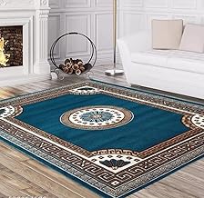 Soft Thick Washable Rugs for Home Decor Living Room 5x7 Feet (150 x 200 Cm) Super Blue Color