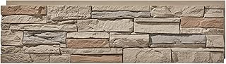 Desert Yellow Premium Faux Stone Wall Panel, 46.25” x 12.88