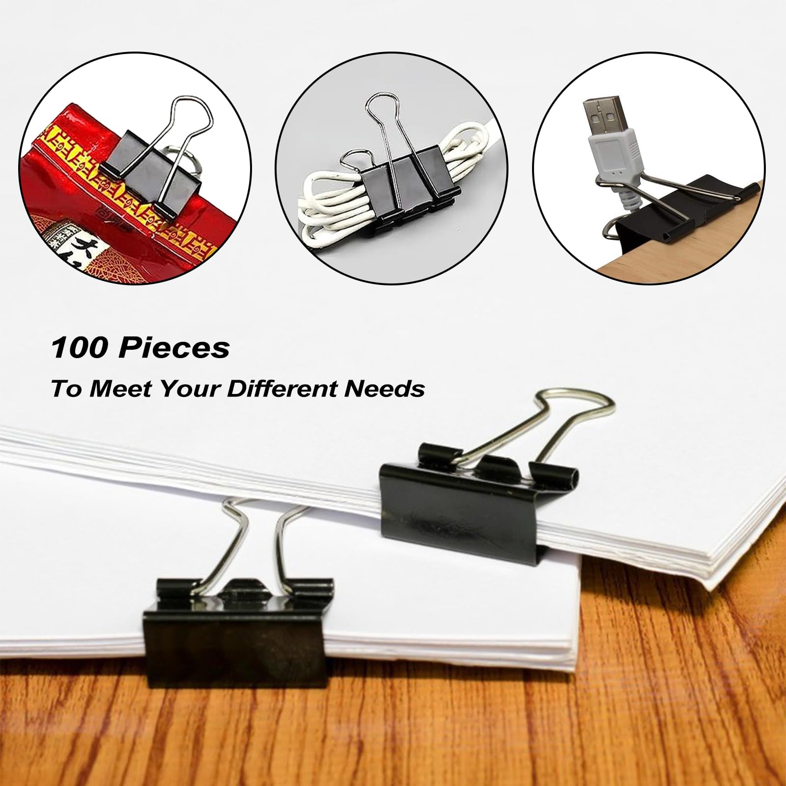 Officemate - Pinzas Para Carpeta De Fácil Agarre, Metálicas, Pequeñas, Paquete De 24