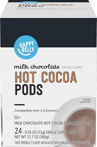 Vista 8 de Happy Belly Cápsulas de cacao caliente, chocolate con leche, 24
