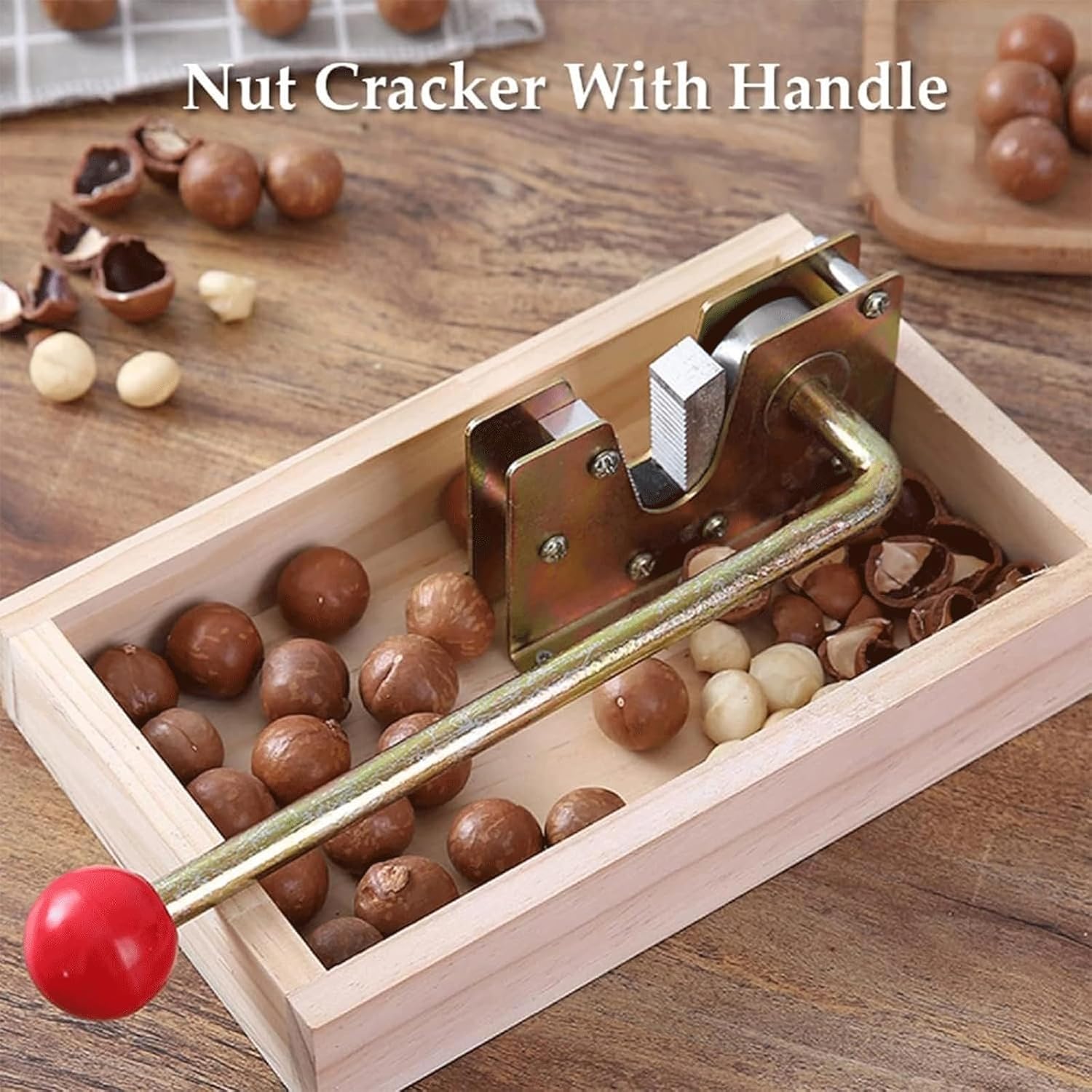 Adjustable Size Nut Shell Cracker Household Nut Pliers Multifunctional Core Opening Tool for Pecans Hazelnuts Almonds