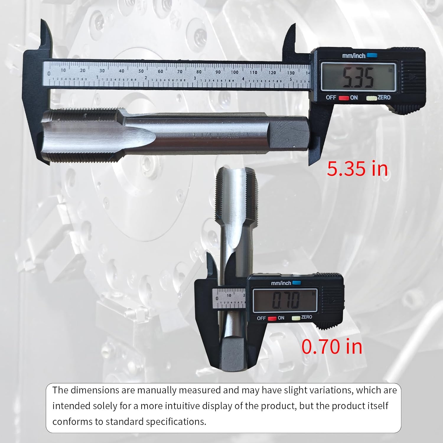 1-1/4"-18 Tap and Die Set, UNEF, Right Hand, Grade 2B 2A, 4 Flute Straight Tap, Round Die, High Speed Steel HSS