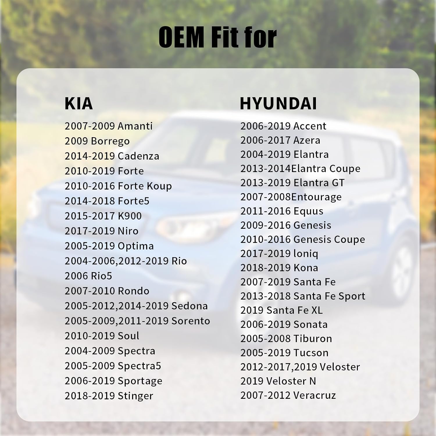 Gas Cap, Fuel Cap for 2004-2020 Kia Soul, Optima, Sorento, Spectra, Forte, Sportage, Sedona, Rio, 2004-2020 Hyundai Elantra, Sonata, Santa Fe, Tucson, Azera, Accent, Ioniq, Genesis, 31010-3L600U