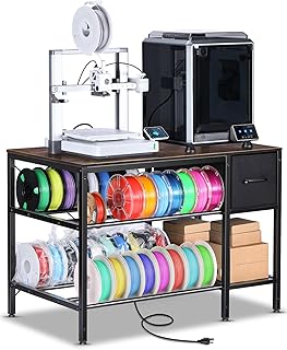 3D Printer Table with Filaments Storage - 3D Printer Stan...