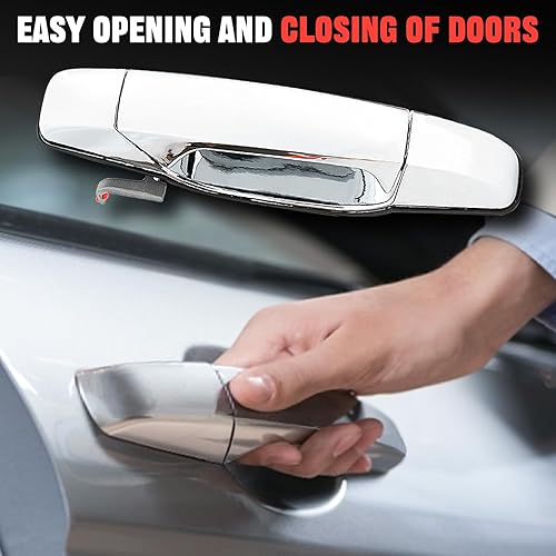 Miniatura 5 de WEILEITE Manijas de puerta cromadas para Chevy Silverado GMC Sierra 1500 Cadillac Escalade Yukon XL Denali Chevrolet 2500 3500 HD Tahoe Avalanche