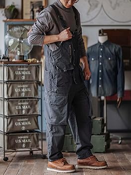 Amazon.com: MADEPANTS Sloppy Canvas Overalls with Oversized