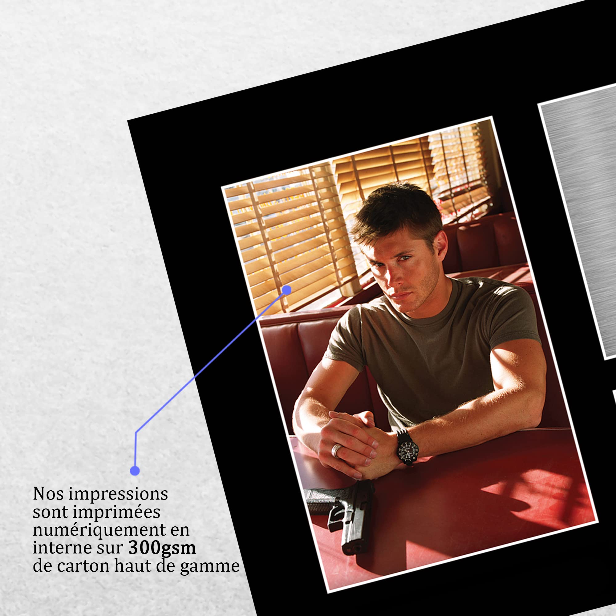 A4 Supernatural Jensen Ackles Cadeaux Imprimé Signé Autographe Photo