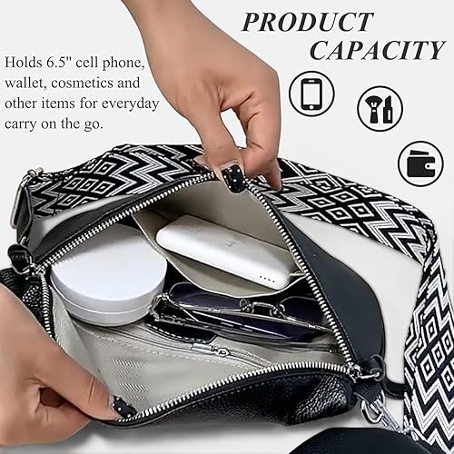 Spaghetti Western SWC149CG - Bolso Cruzado De Piel Coñac | Bolso Cruzado De Estilo Occidental Para Mujer | 8.86 X 6.89 X 3.54 Pulgadas, Coñac