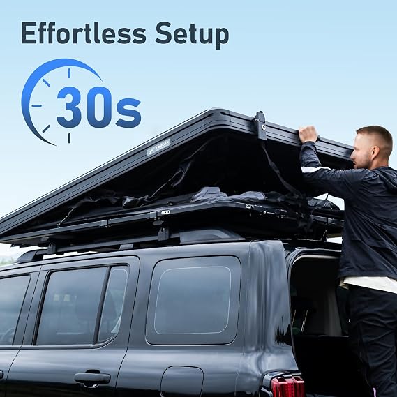 TOPOAK Galaxy Light Lightweight Aluminum Hard Shell Rooftop Tent, 2 Person