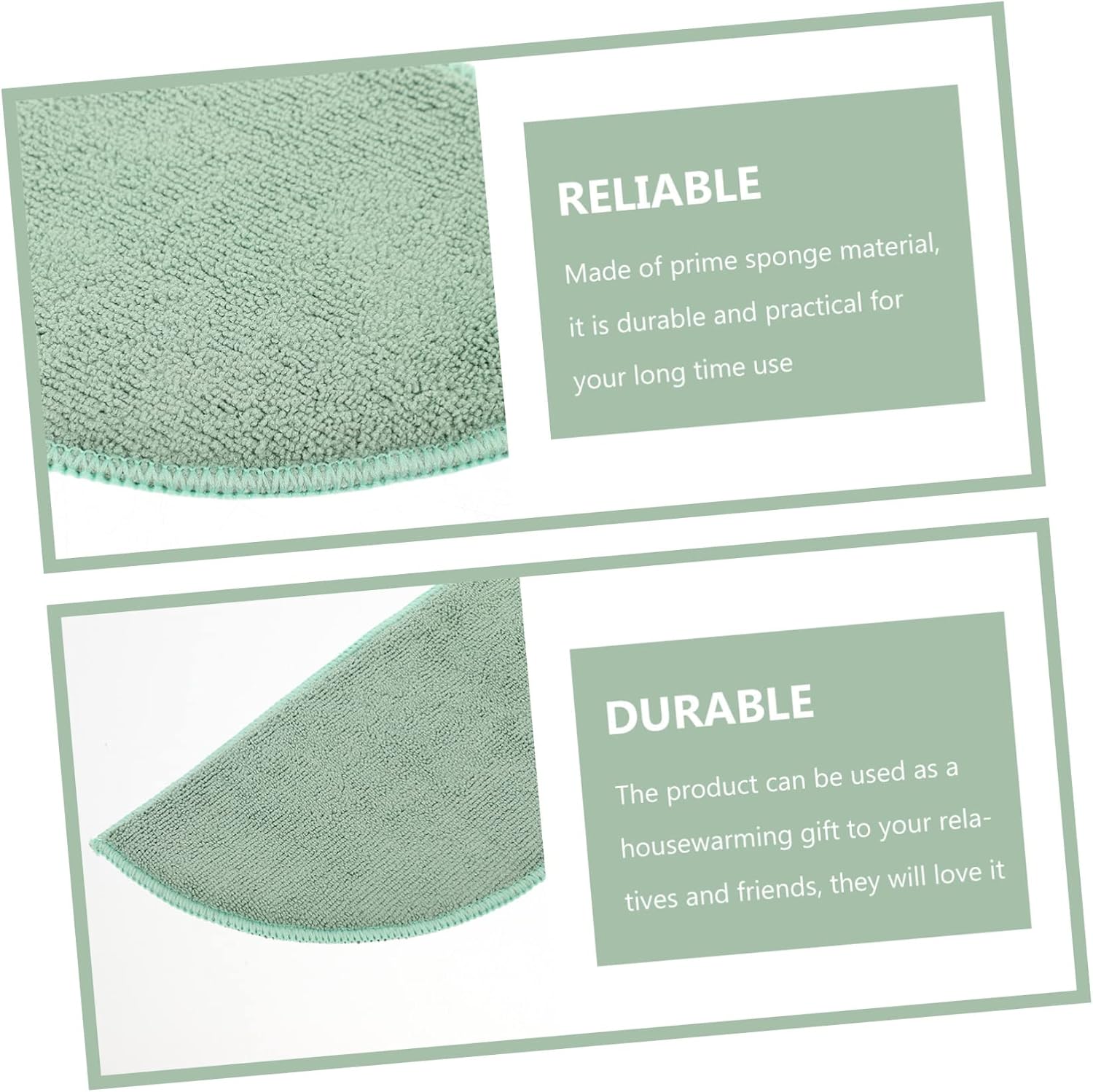 DOITOOL 5pcs Sink Absorbent Pads Water Drying Mats Kitchen Sink Mat Soft Comfortable No Shedding