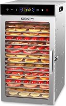 SUCISENI Food Dehydrator Machine 1000W 18 Trays Stainless Steel Commercial Food Dehydrated Dryer with 24H Timer Touch-Control LED Display, Compact Size for Home Jerky Herbs Meat Beef Fruit Vegetables
