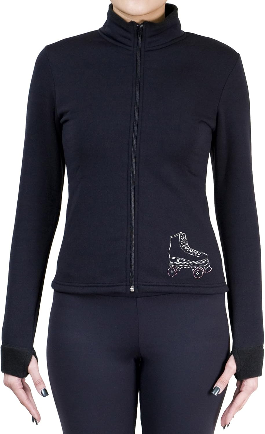 NY2 SPORTSWEAR Figure Skating Polartec Polar Fleece Jacket with Rhinestones JR274F (Child Small)