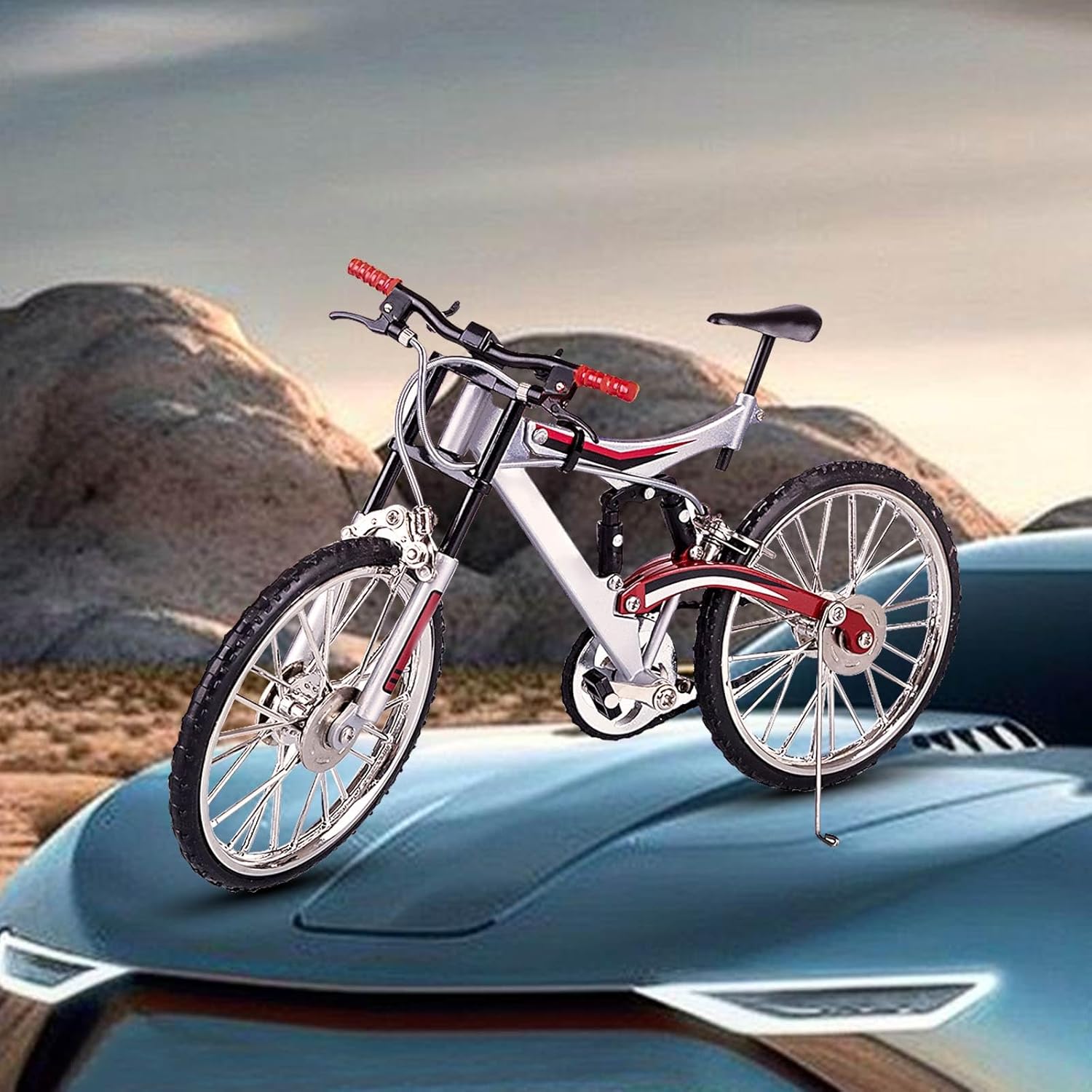 MechPuConToy 3D Metal Puzzle Bike Model, Mechanical Bicycles 3D Simulated Metal Jigsaw Puzzles Assembly Kits, Home Decor Display for Adults and Teens