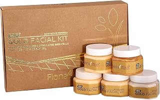 SENTA 24K Professional Gold Facial kit with 5 Step sachets for Radiant & Glowing Skin for Women & Men-500 G