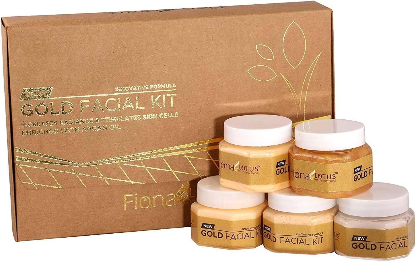 SENTA24K Professional Gold Facial kit with 5 Step sachets for Radiant & Glowing Skin for Women & Men-500 G