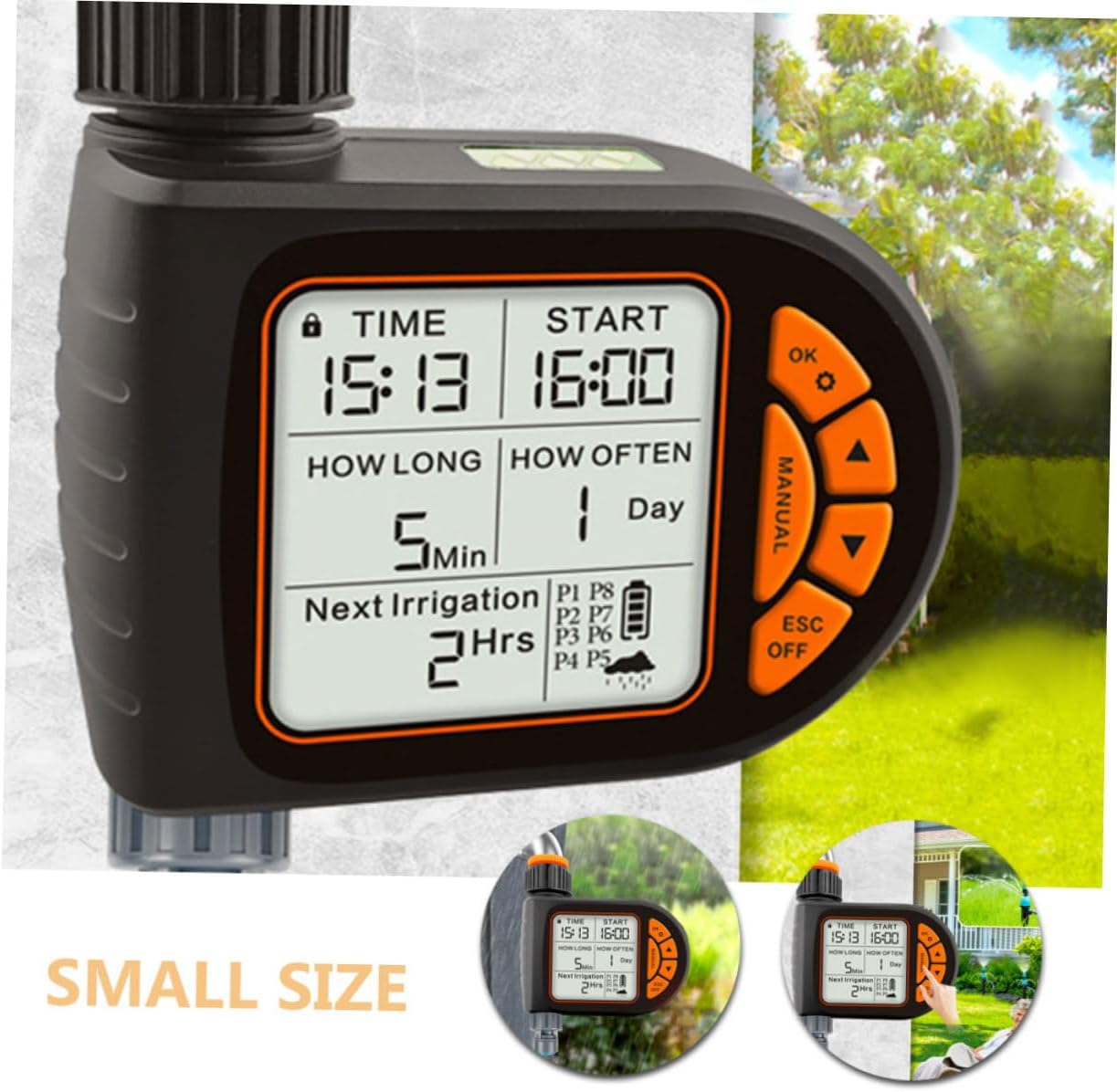 balacoo Outdoor Automatic Watering Timer Controller for Gardens Balconies and Patios for Efficient Water Conservation and Stress Gardening