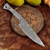 Zaby Knives ZB-7283 Handmade damascus steel chef knife blank blade 12'' Knife blank blade for knife...