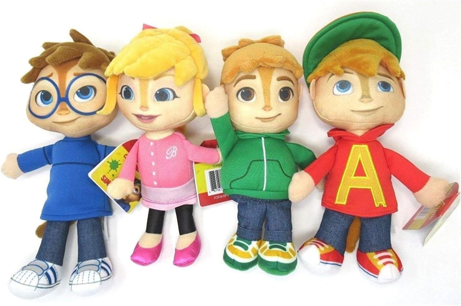 NEW! Alvin & The Chipmunks ~ Alvin, Theodore, Brittany and Simon ~ Set of 4 Chipmunk Pals