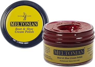 Cream Shoe Polish, Boot Polish, Leather Shoe Polish Oil Based with Beeswax, Restores and Protects, Over 60 Colors