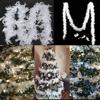 Amazon.co.jp: 2M フェザーガーランド ふわふわガーランドぶら下げ装飾