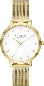 Kate Spade New York Morningside Women's Watch with Scallop Topring and Stainless Steel or Leather Band