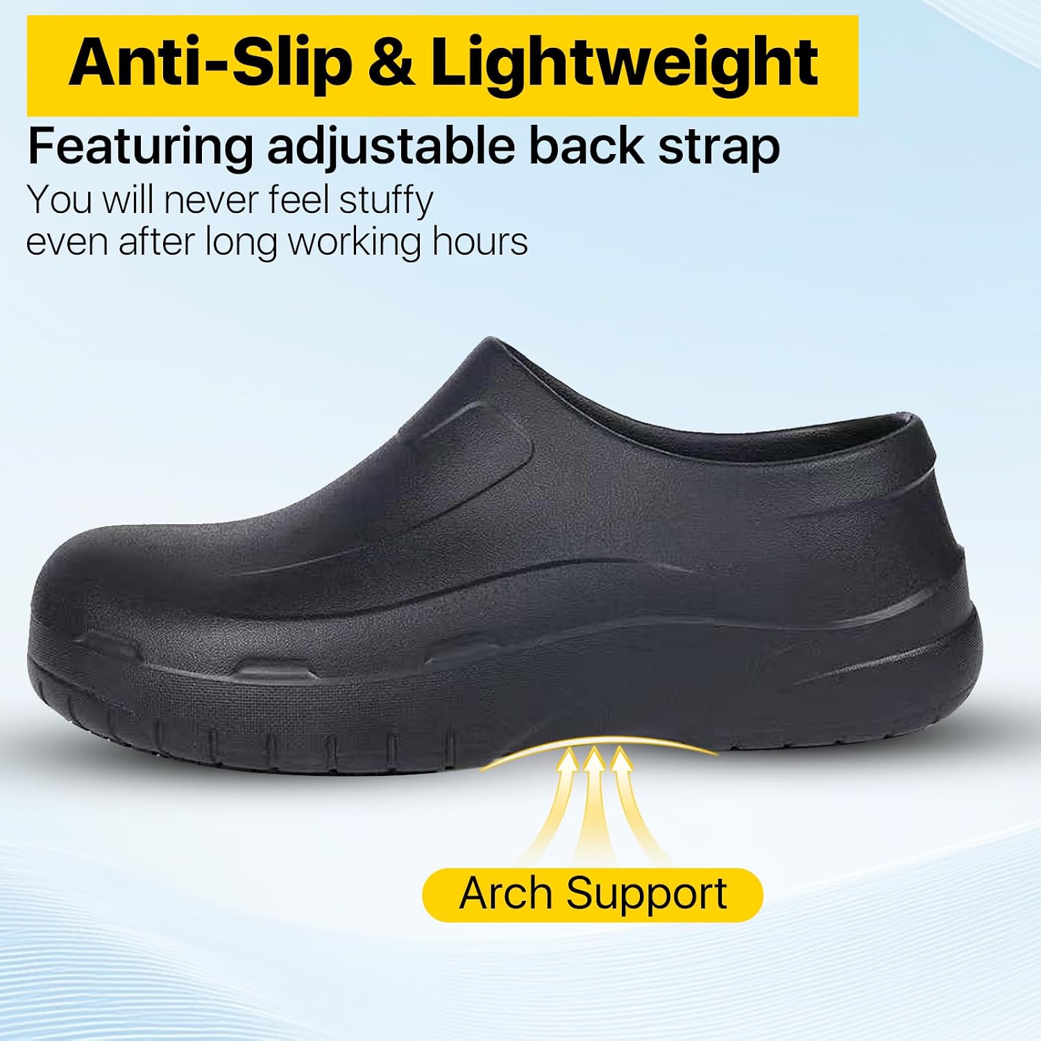 Chef Clogs Slip Resistant Oil Resistant, Chef Shoes Non Slip Kitchen Shoes for Men & Women, Nursing Gardening Waterproof