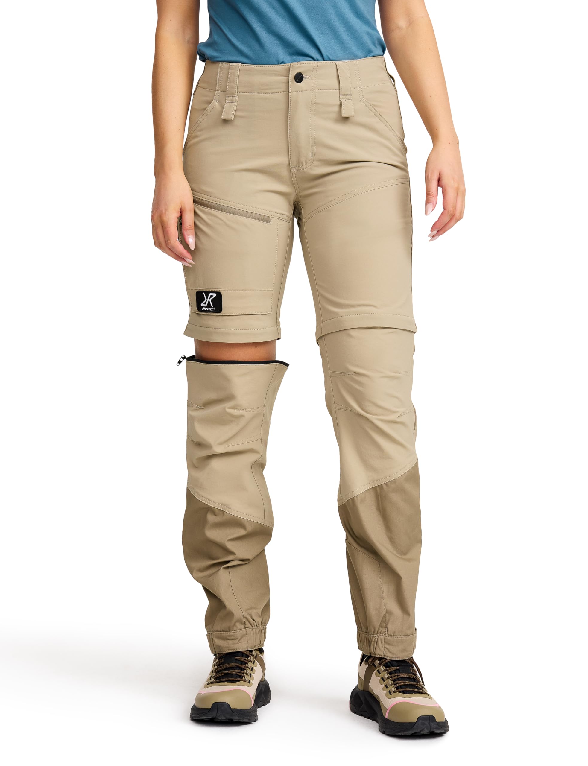 RevolutionRace RVRC GP Pro Stretch Zip-Off Pants für Damen, Wandelbare Wanderhosen für Outdoor-Aktivitäten