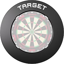 Target Darts Notched Dart Board Surround Protection Ring, Red/Black/Grey
