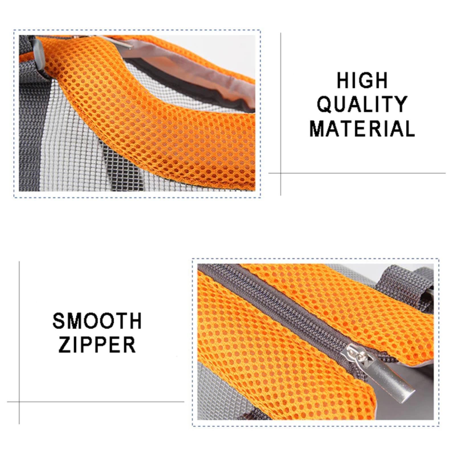 Bolsa portátil de Verano para Perros y Gatos, Bolso Plegable con Cremalleras de Seguridad, Bolso para Cachorros, Mochila de Transporte al Aire Libre