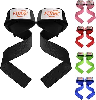 Fitarc Lifting Straps for Weightlifting, Wrist Straps for Powerlifting&Deadlifting, Weight Wrist Straps with Soft Padded