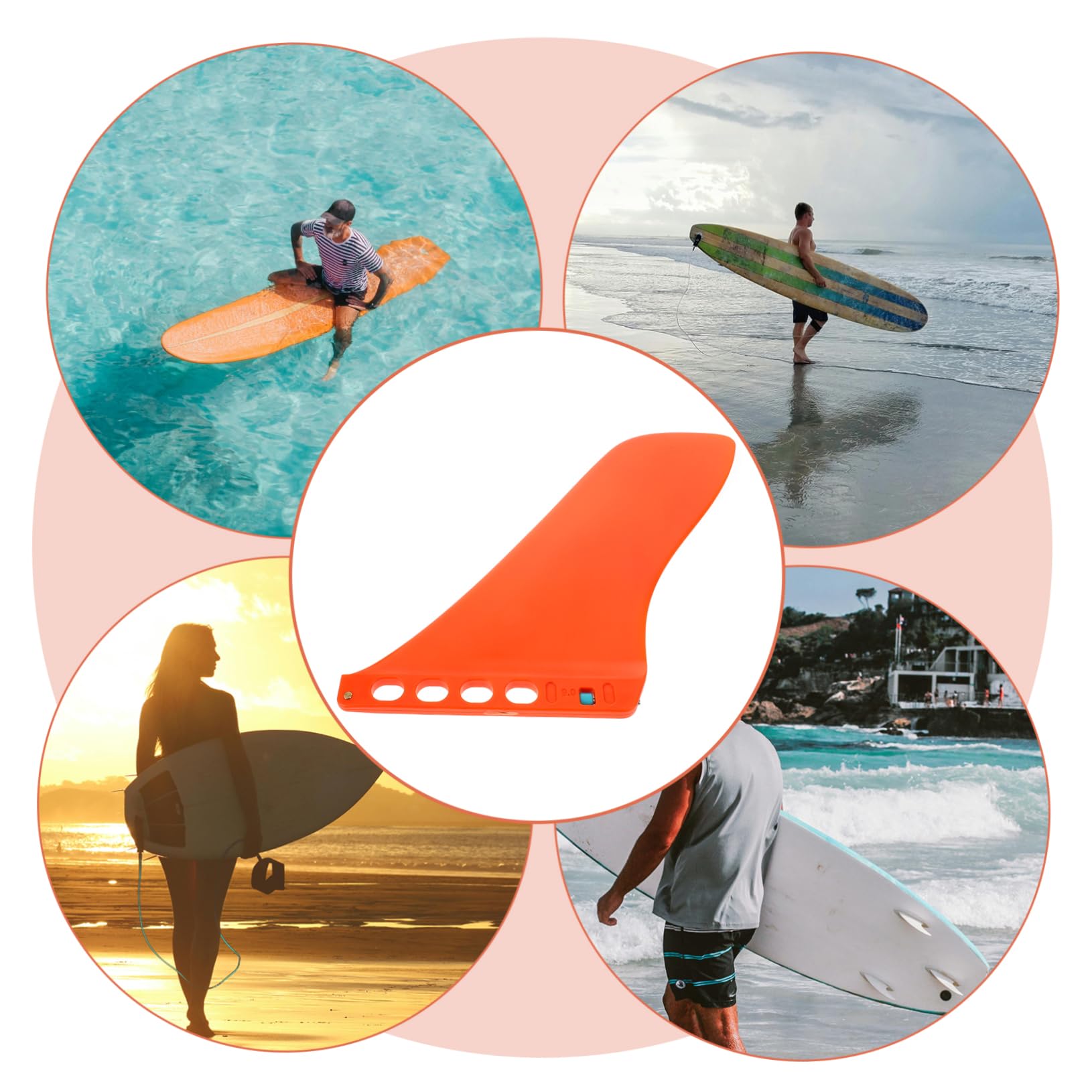 BESTonZON Surfflosse Für Paddleboard Surfboard-ersatz Balanceflosse Aus Robustem Material Erhöht Stabilität Im Wassersport