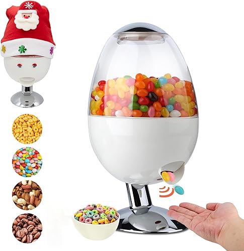 Dispensador automático de caramelos, dispensador de caramelos vintage activado por movimiento, sin tacto, 3 opciones de distribución, dispensador