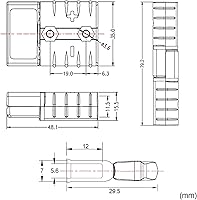 Vista 2 de Boao 6 juegos de batería de calibre 6-10 Desconexión rápida de desconexión 50a 12-36v Batería Conector rápido Arnés de cable Kit de enchufe