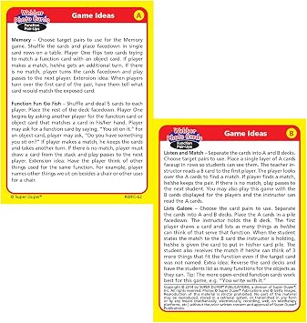 Super Duper Publications | Function Pair-Ups Photo Flash Cards | Identify and Describe Everyday Objects Fun Deck | Educational Learning Materials for Children